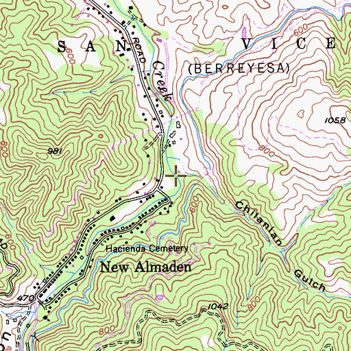 Topographic Map of Chilanian Gulch, CA