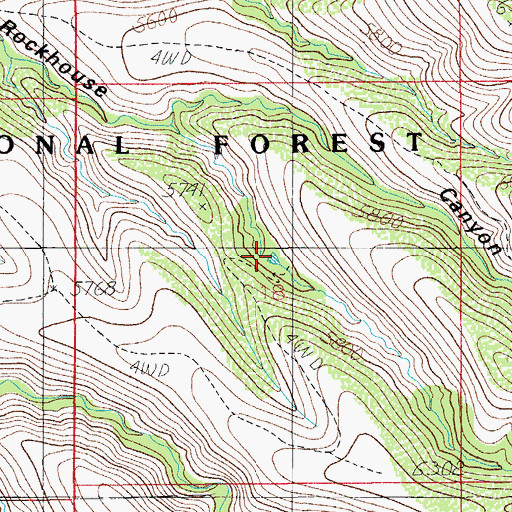 Topographic Map of Juniper Tank, AZ