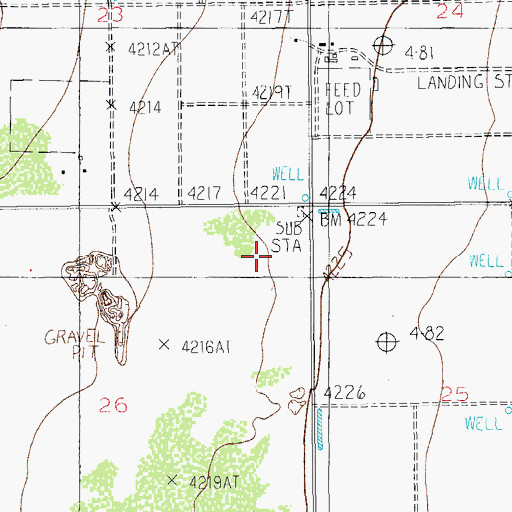 Topographic Map of Kansas Substation, AZ