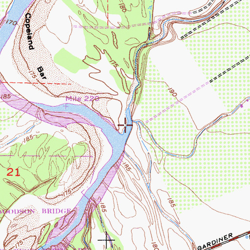 Topographic Map of China Slough, CA