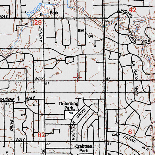Topographic Map of Christian School (historical), CA