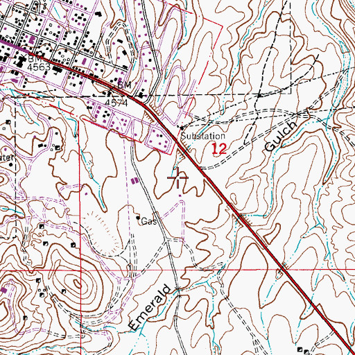 Topographic Map of Landin Park, AZ