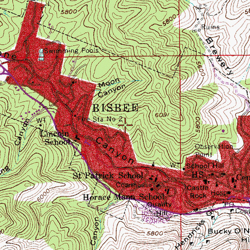 Topographic Map of Laundry Hill, AZ