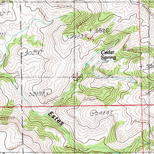 Topographic Map of Ledar Seep, AZ