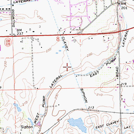 Topographic Map of Clavey Siphon, CA