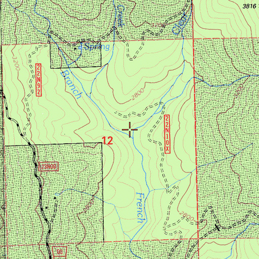 Topographic Map of Clear Creek, CA