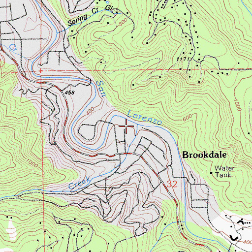 Topographic Map of Clear Creek, CA