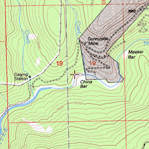 Topographic Map of Clear Creek, CA