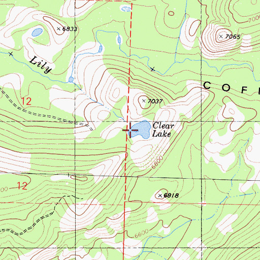 Topographic Map of Clear Lake, CA