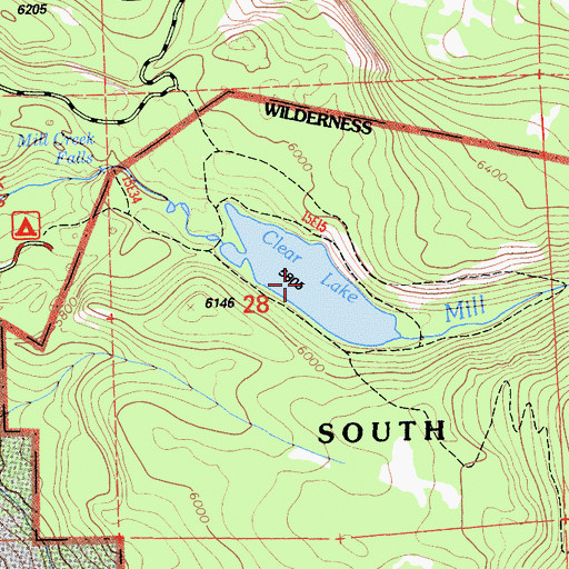 Topographic Map of Clear Lake, CA