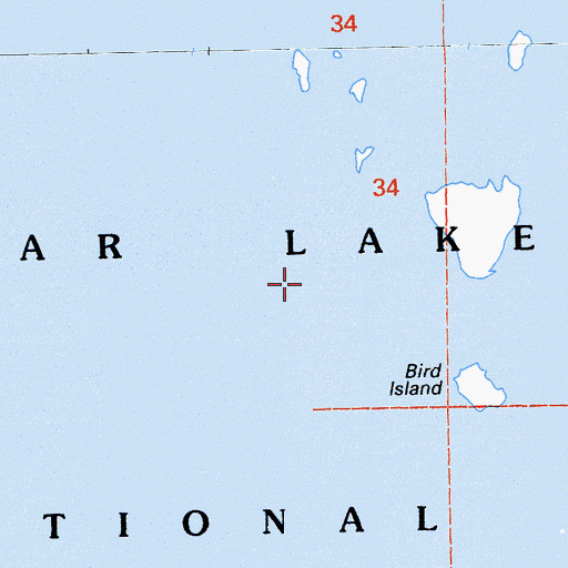 Topographic Map of Clear Lake Reservoir, CA