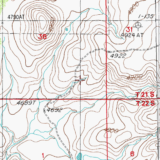 Topographic Map of Lems Spring Overpass, AZ
