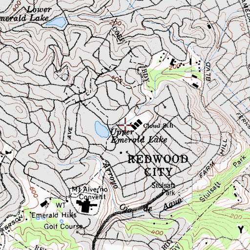 Topographic Map of Roy Cloud Elementary School, CA