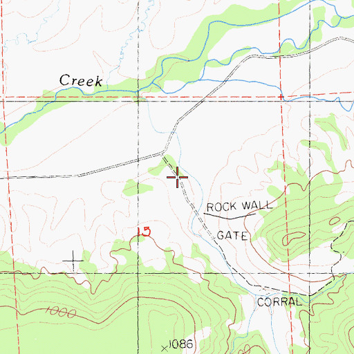 Topographic Map of Clough Gulch, CA