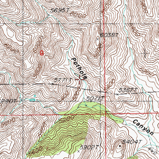 Topographic Map of Little North Fork Tank, AZ