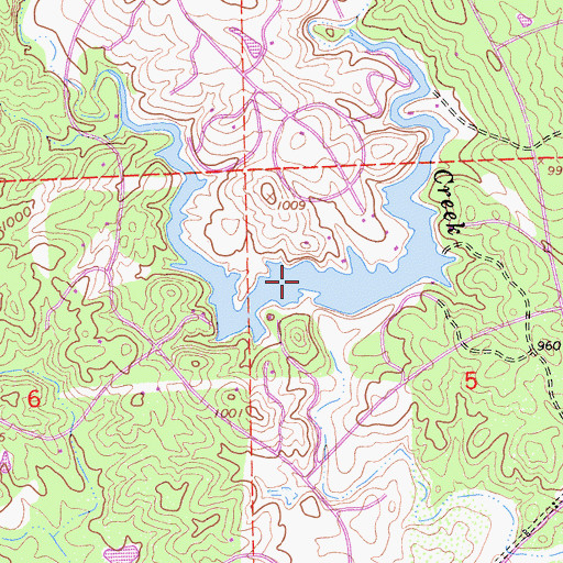 Topographic Map of Clover Creek, CA