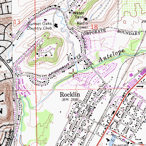 Topographic Map of Clover Valley Creek, CA
