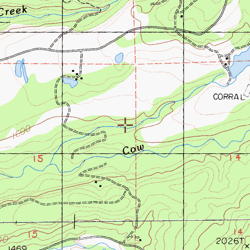 Topographic Map of Coal Gulch, CA