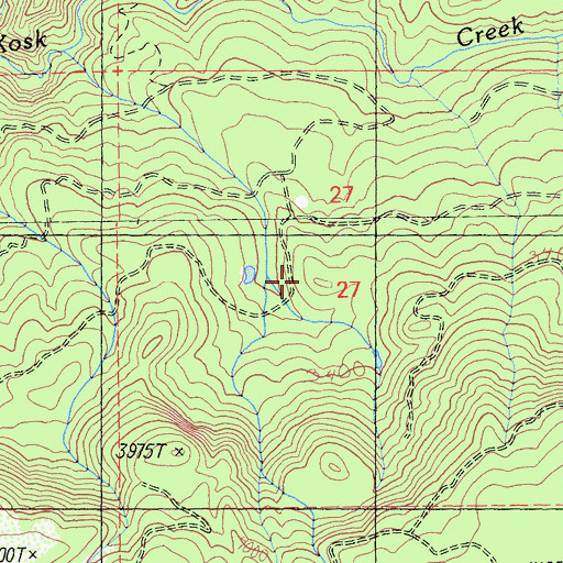 Topographic Map of Coal Mine Trail, CA