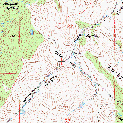 Topographic Map of Cobb Flat, CA