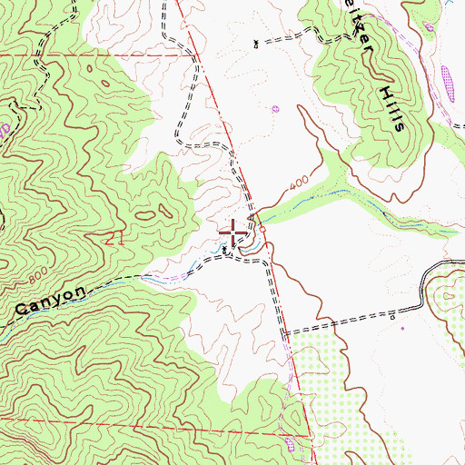Topographic Map of Cobbey Canyon, CA