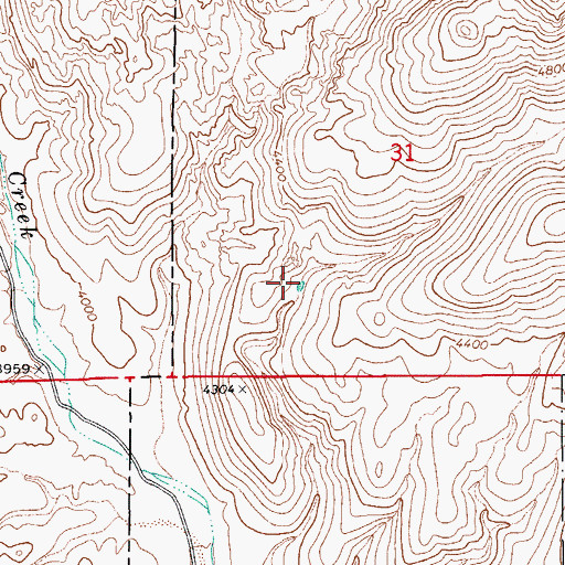 Topographic Map of East Tank, AZ