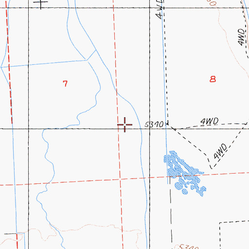 Topographic Map of Cold Spring Valley, CA
