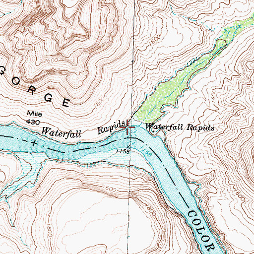 Topographic Map of Burnt Canyon, AZ