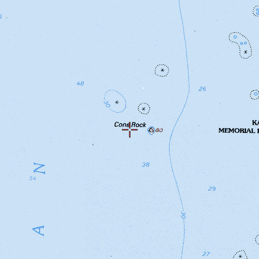 Topographic Map of Cone Rock, CA