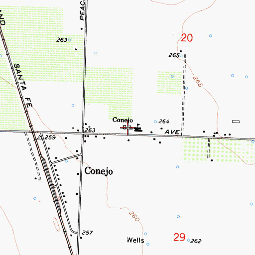 Topographic Map of Conejo Middle School, CA