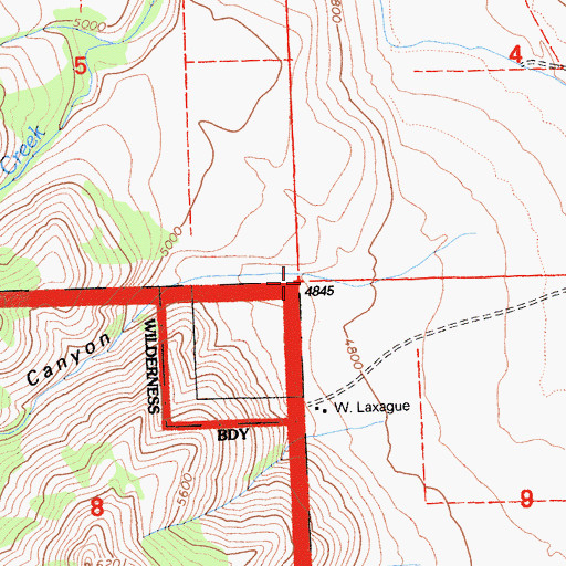 Topographic Map of Conklin Canyon, CA