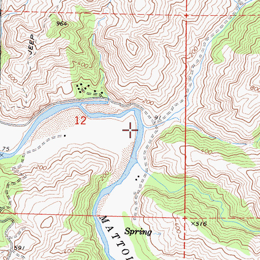 Topographic Map of Conklin Creek, CA