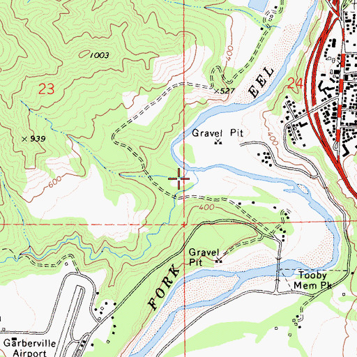 Topographic Map of Connick Creek, CA