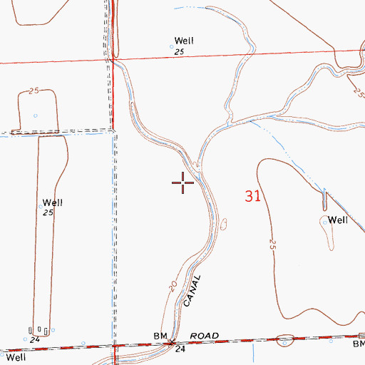 Topographic Map of Raccoon Creek, CA