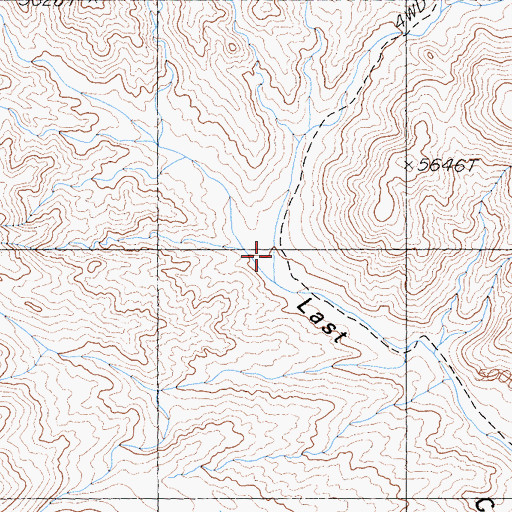 Topographic Map of Copper Canyon, CA
