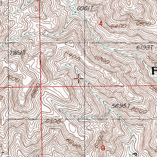 Topographic Map of North Tank, AZ