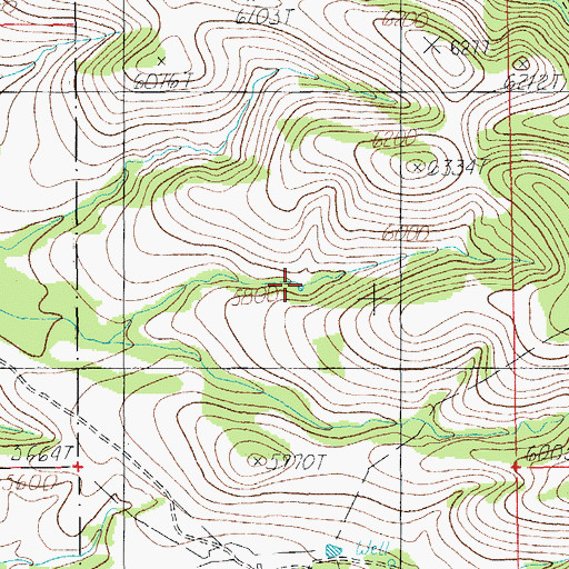 Topographic Map of North Tank, AZ