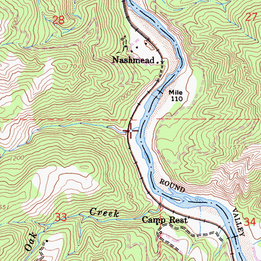 Topographic Map of Corbet Creek, CA