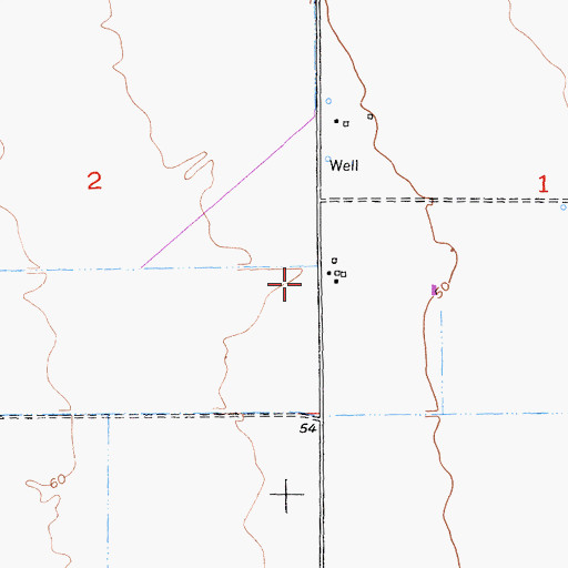 Topographic Map of Cortina Creek, CA