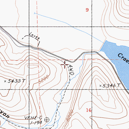 Topographic Map of Long Canyon, CA
