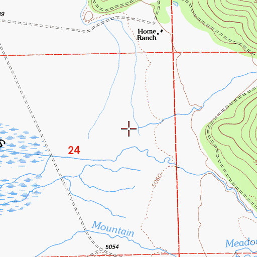 Topographic Map of Cottonwood Creek, CA