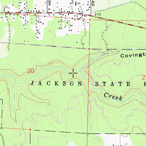 Topographic Map of Covington Gulch, CA