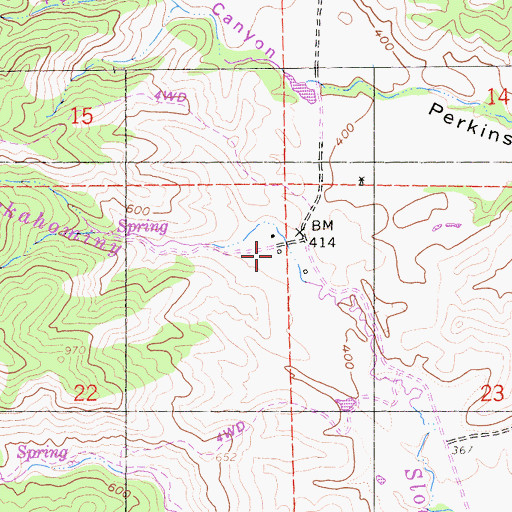 Topographic Map of Cowell Ranch, CA