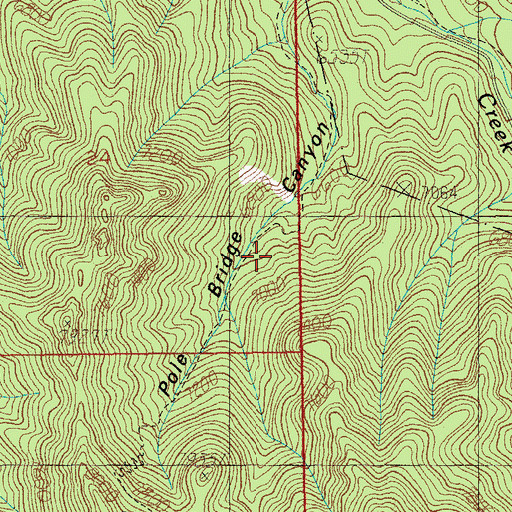 Topographic Map of Pole Bridge Canyon Natural Area, AZ