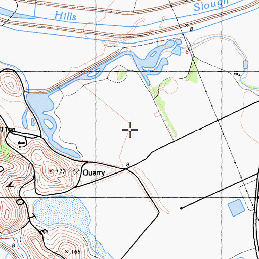 Topographic Map of Coyote Hills Regional Park, CA