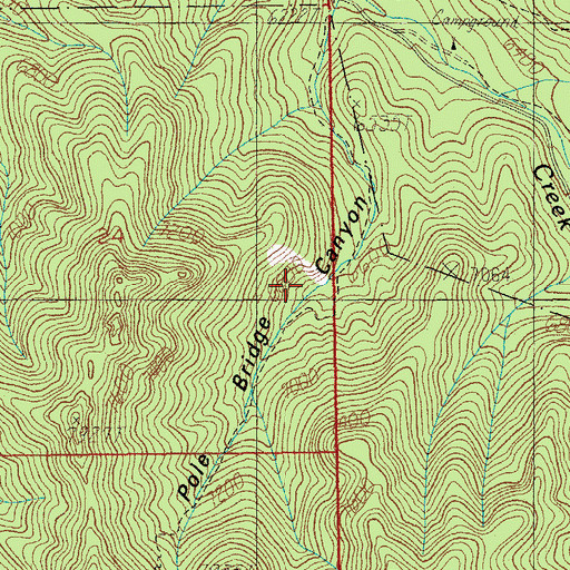 Topographic Map of Pole Bridge Trail Two Hundred Sixtyfour, AZ