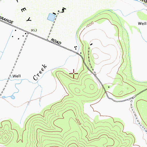 Topographic Map of Coyote Valley, CA