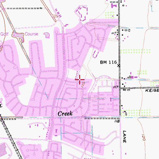 Topographic Map of Crane Creek, CA