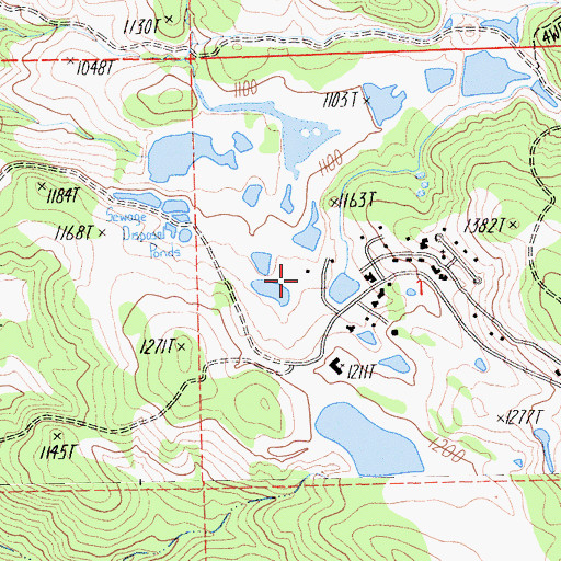 Topographic Map of Cranston Ranch, CA