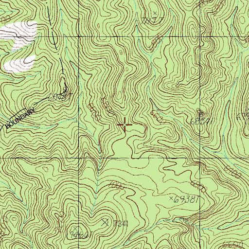Topographic Map of Price Shake Pine Gulch Trail 235-236, AZ